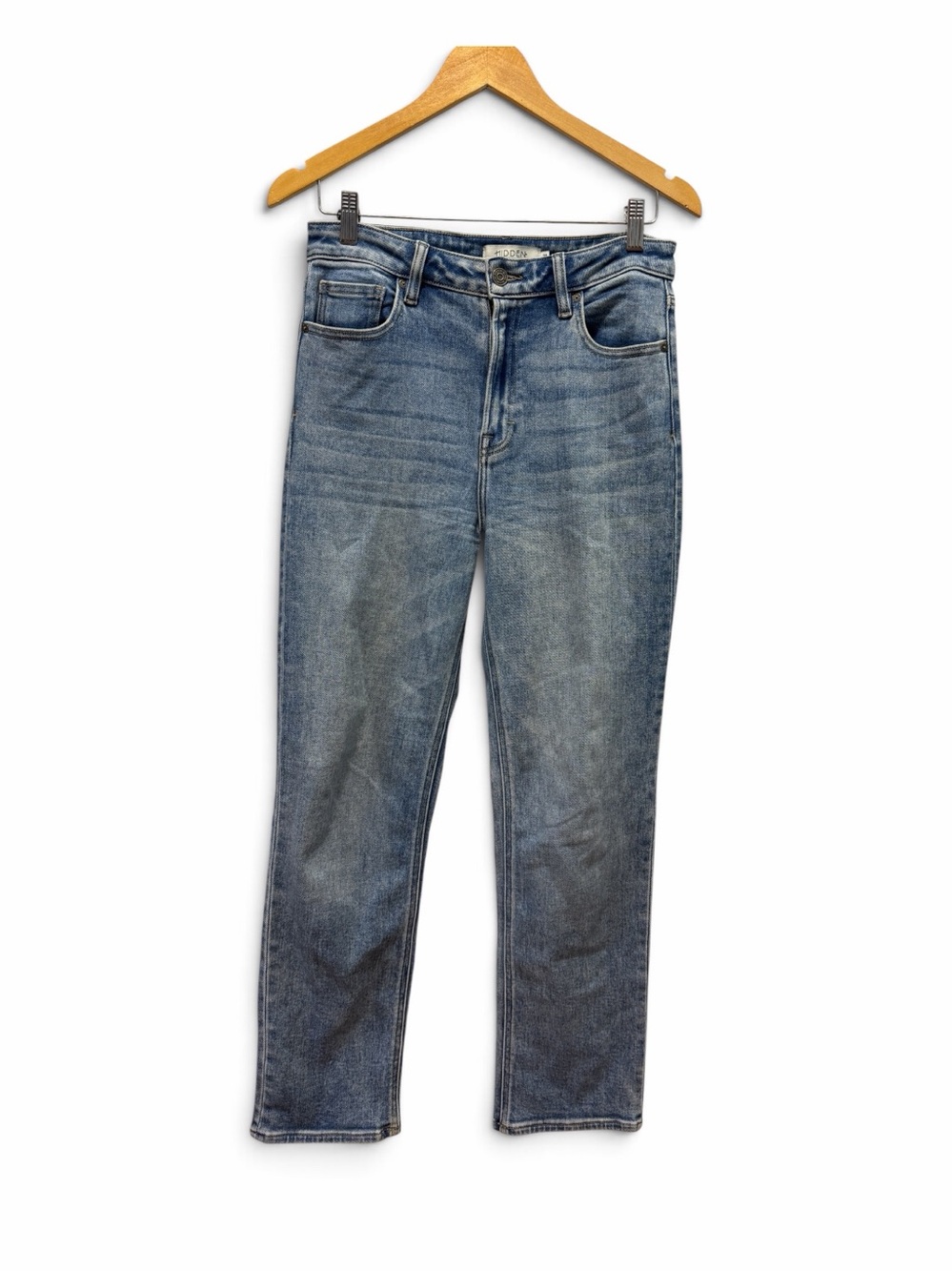 Hidden Classic High-Rise Straight Leg Womens Jeans Minimalist Clean Preppy Sz 28